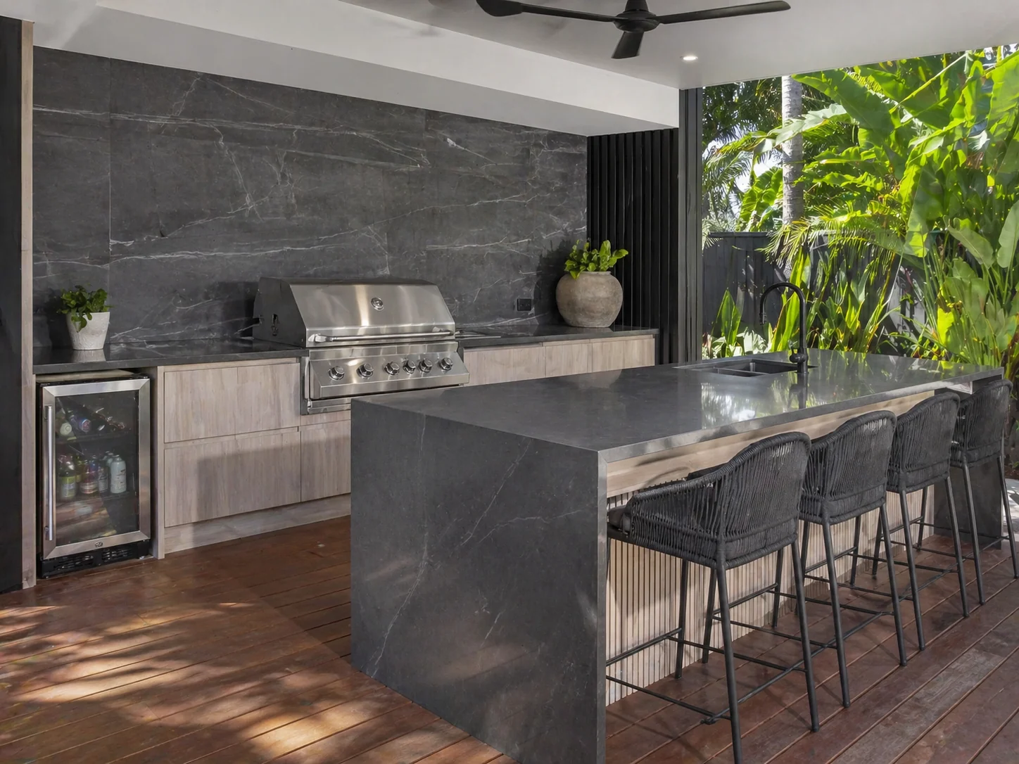 Commercial stone fitout Townsville — premium stone installation